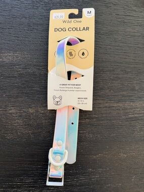 Wild One Iridescent Rainbow Dog Collar - Medium